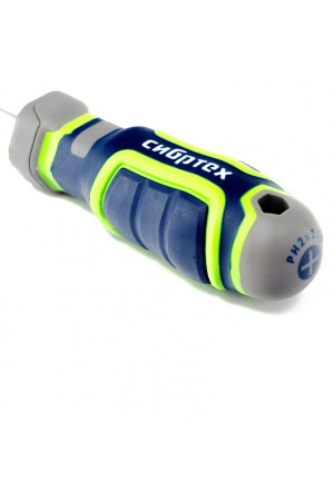 Отвертка PH2 х 200 мм, CrV, четырехкомпонентная рукоятка Сибртех