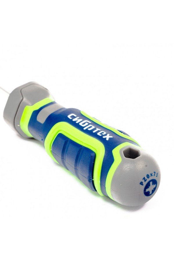 Отвертка PZ0 x 75 мм, CrV, четырехкомпонентная рукоятка Сибртех