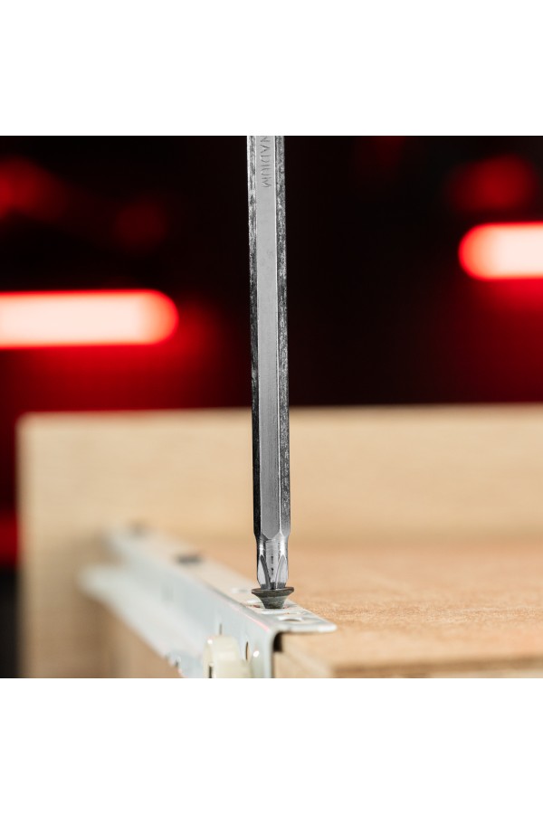 Отвертка комбинированная SL6/PH2 мм, CrV, антискользящая двухкомпонентная рукоятка Matrix