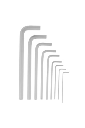 Набор ключей имбусовых HEX, 2-12 мм, CrV, 9 шт, удлиненныее с сатинированным покрытием Matrix