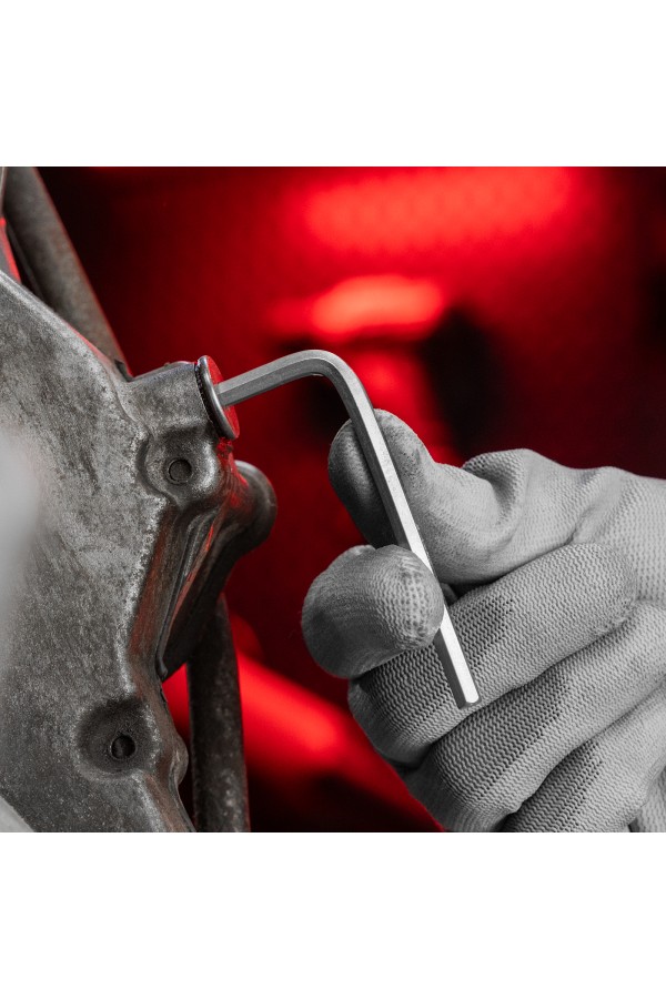 Набор ключей имбусовых HEX, 1.5-10 мм, CrV, 9 шт, коротких, с сатиновым покрытием Matrix