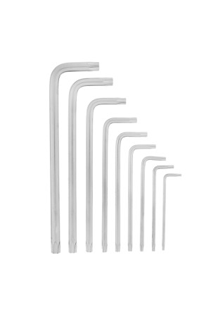 Набор ключей имбусовых Torx , 9 шт, T10-T50, CrV, удлиненных, с сатиновым покрытием Matrix