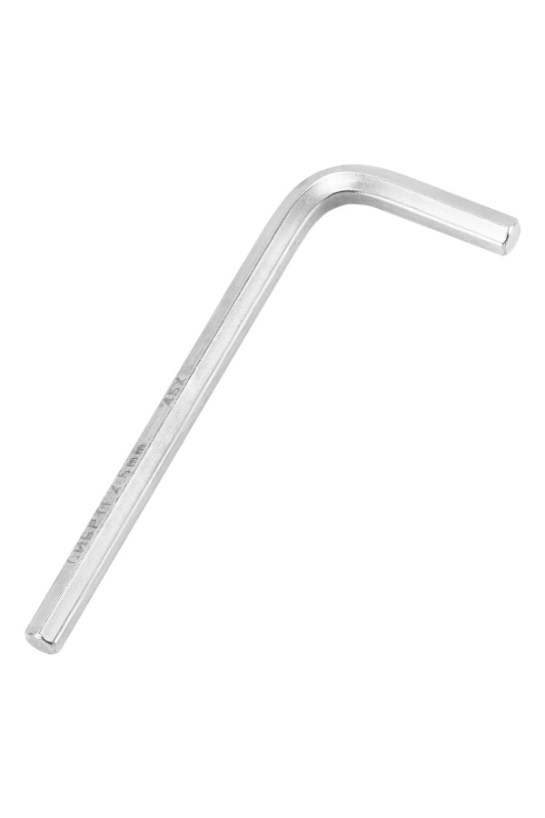 Ключ имбусовый HEX, 5 мм, 45x, закаленный, никель Сибртех