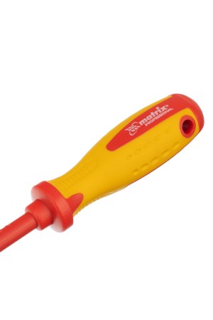 Отвертка Insulated, SL5.5 x 125 мм, CrMo, до 1000 В, двухкомпонентная рукоятка Matrix Professional