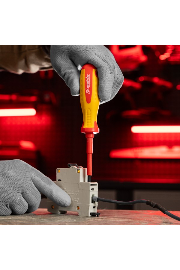 Отвертка Insulated, PH1 x 75 мм, CrMo, до 1000 В, двухкомпонентная рукоятка Matrix Professional