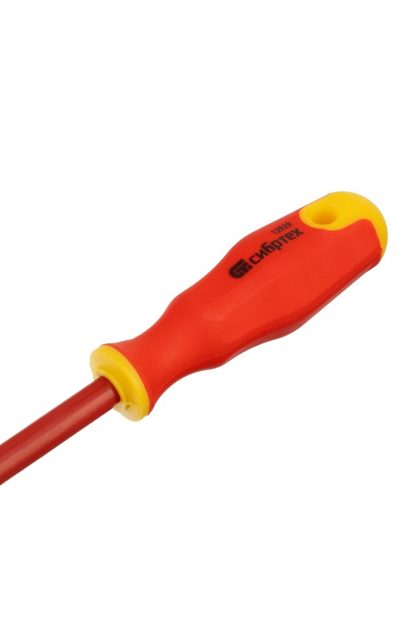 Отвертка диэлектрическая PH2 х 100 мм, CrV, до 1000 В, двухкомпонентная рукоятка Сибртех
