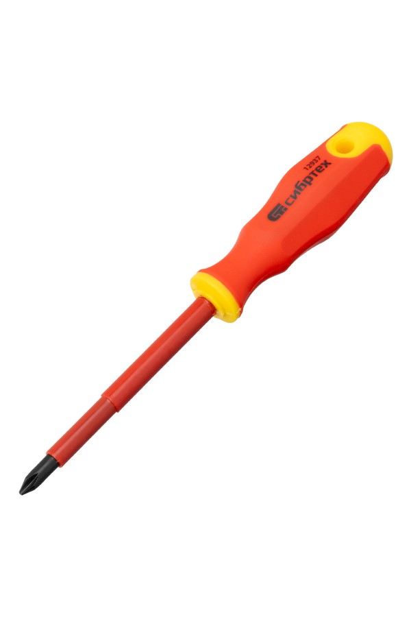 Набор отверток диэлектрических до 1000 В, 5 шт, тестер, CrV, двухкомпонентные рукоятки Сибртех