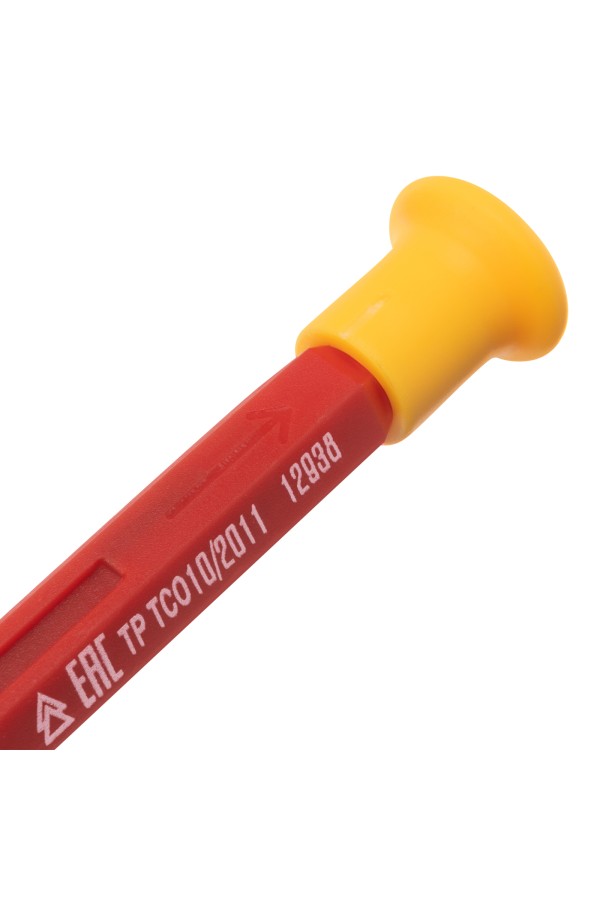 Отвертка со сменными жалами, диэлектрическая до 1000 В, 9 предметов, CrV Сибртех