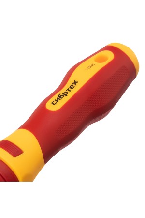 Отвертка со сменными жалами, диэлектрическая до 1000 В, 9 предметов, CrV Сибртех