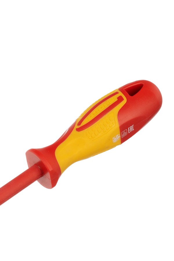 Отвертка диэлектрическая SL8 х 150 мм, CrMo, до 1000 В, двухкомпонентная рукоятка Gross