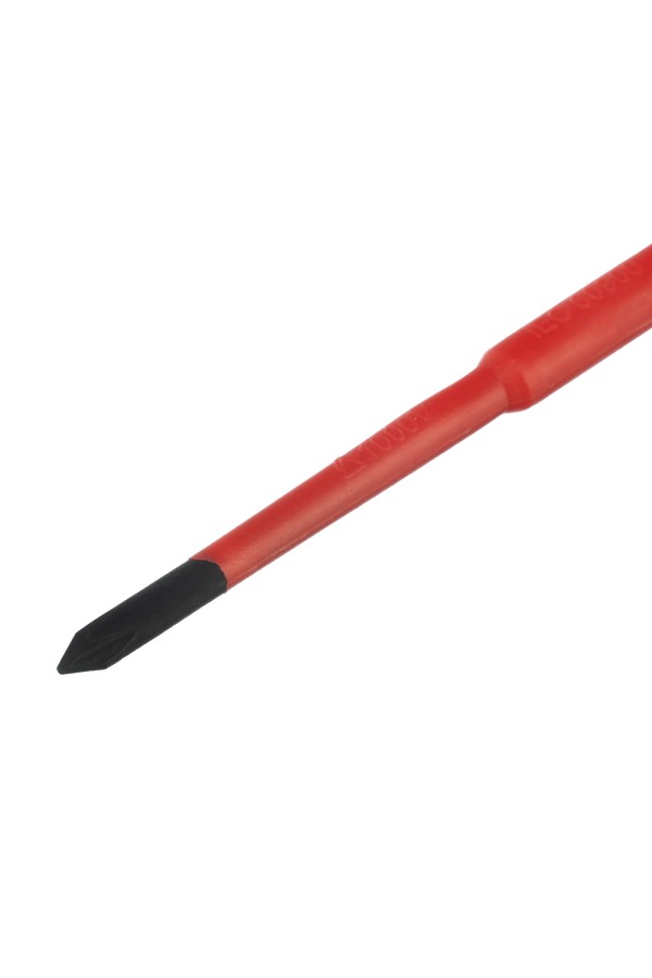 Отвертка диэлектрическая PH0 х 75 мм, CrMo, до 1000 В, двухкомпонентная рукоятка Gross