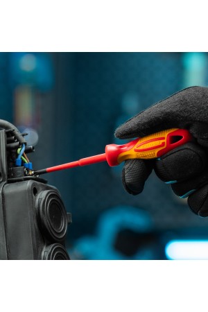 Набор отверток диэлектрических до 1000 В, 8 шт, тестер, CrMo, двухкомпонентные рукоятки Gross