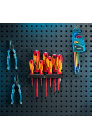 Набор отверток диэлектрических до 1000 В, 8 шт, тестер, CrMo, двухкомпонентные рукоятки Gross