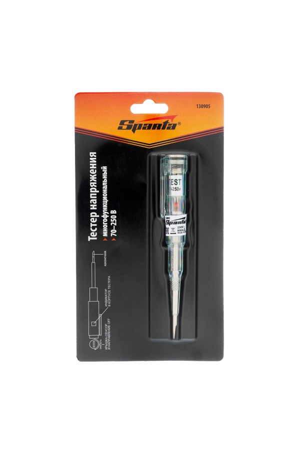 Тестер напряжения 70-250 В  многофункциональный Sparta