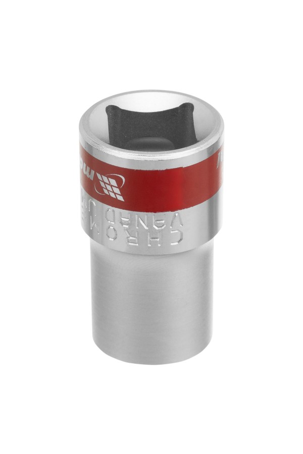 Головка торцевая, 13 мм, шестигранная, CrV, под квадрат 1/2, хромированная Matrix