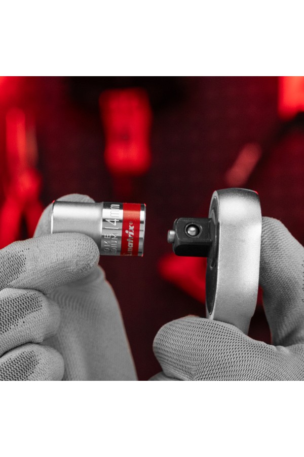 Головка торцевая, 14 мм, шестигранная, CrV, под квадрат 1/2, хромированная Matrix