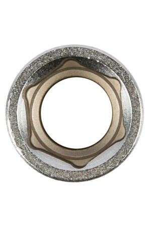 Головка торцевая, 15 мм, шестигранная, CrV, под квадрат 1/2, хромированная Matrix