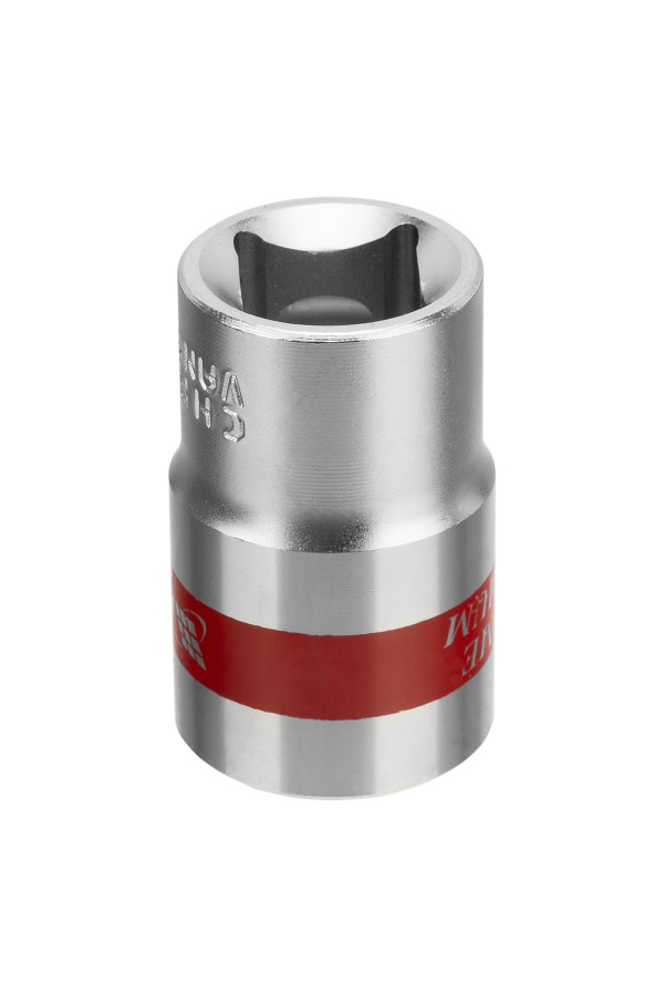 Головка торцевая, 17 мм, шестигранная, CrV, под квадрат 1/2, хромированная Matrix