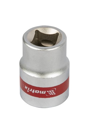 Головка торцевая, 21 мм, шестигранная, CrV, под квадрат 1/2, хромированная Matrix