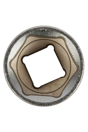 Головка торцевая, 22 мм, шестигранная, CrV, под квадрат 1/2, хромированная Matrix