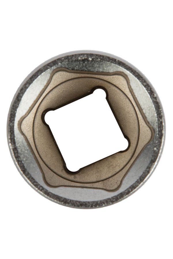 Головка торцевая, 22 мм, шестигранная, CrV, под квадрат 1/2, хромированная Matrix