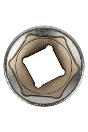 Головка торцевая, 24 мм, шестигранная, CrV, под квадрат 1/2, хромированная Matrix