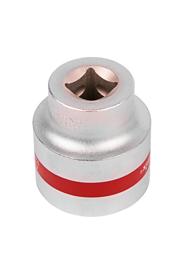 Головка торцевая, 32 мм, шестигранная, CrV, под квадрат 1/2, хромированная Matrix