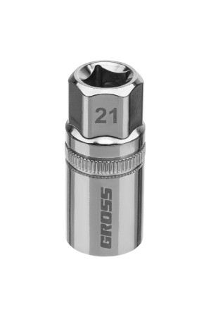 Головка торцевая свечная, магнитная, двенадцатигранная, 21 мм, под квадрат 1/2 Gross