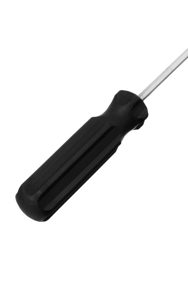 Отвертка SL4 х 75 мм, углеродистая сталь, черная пластиковая рукоятка Sparta