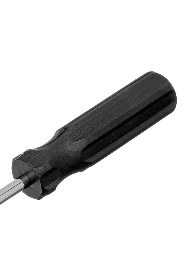 Отвертка SL6 х 100 мм, углеродистая сталь, черная пластиковая рукоятка Sparta