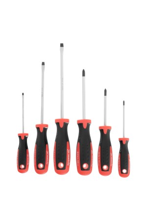 Набор отверток, сталь S2, двухкомпонентные рукоятки, 6 шт Matrix Professional