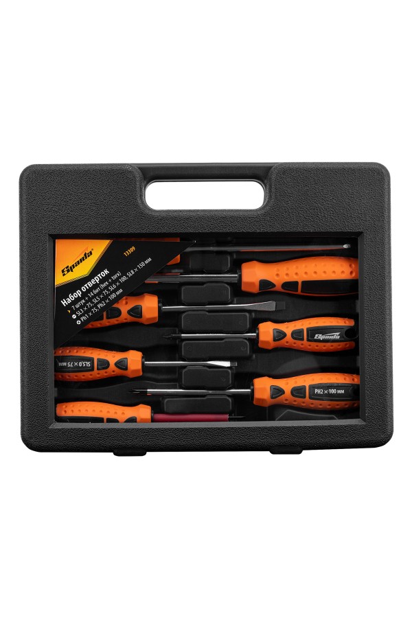 Набор отверток, биты, двухкомпонентные рукоятки, 21 предмет Sparta