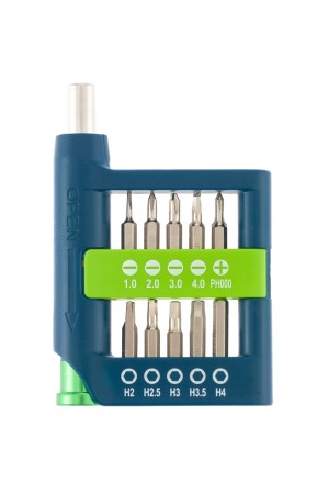 Отвертка для точных работ с набором бит, 21 шт, CrV Сибртех