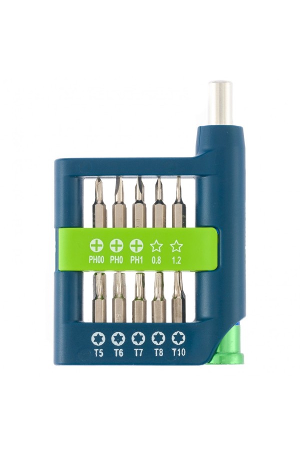 Отвертка для точных работ с набором бит, 21 шт, CrV Сибртех