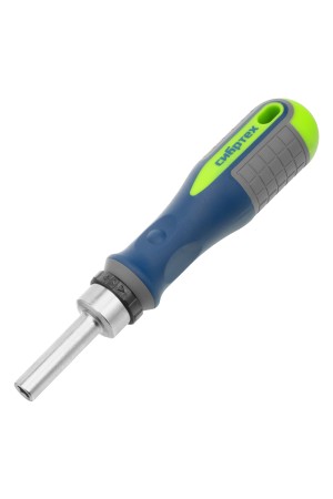 Отвертка реверсивная с набором бит и торцевыми головками, 35 шт, CrV Сибртех