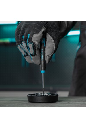 Набор отверток для точной механики, CrMo, двухкомпонентные рукоятки, 6 шт, пластиковый бокс Gross