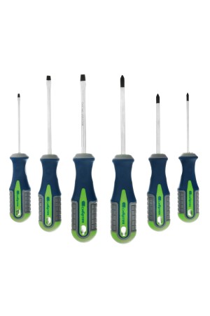 Набор отверток, CrV, трехкомпонентные рукоятки, 6 предметов Сибртех
