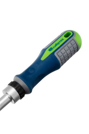 Отвертка реверсивная с набором бит и торцевых головок, 25 шт, CrV, чехол Сибртех