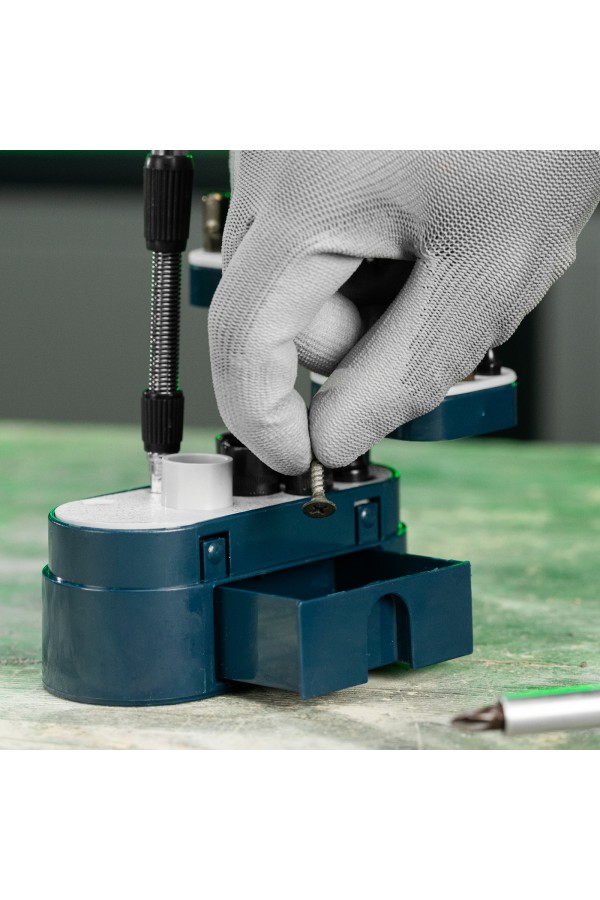 Отвертка Т-образная реверсивная с набором бит, торцевых головок, 33 предмета, CrV Сибртех