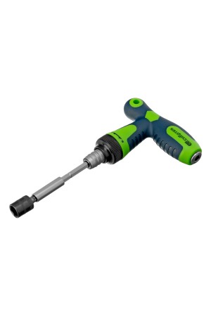 Отвертка Т-образная реверсивная с набором бит, торцевых головок, 33 предмета, CrV Сибртех