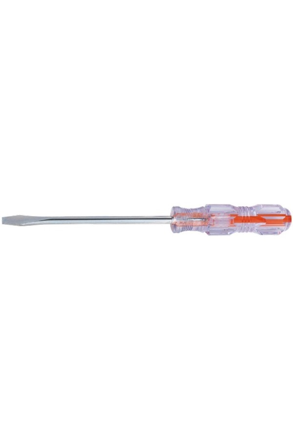 Отвертка Сrystal, SL6 х 100 мм, прозрачная рукоятка, углеродистая сталь Sparta