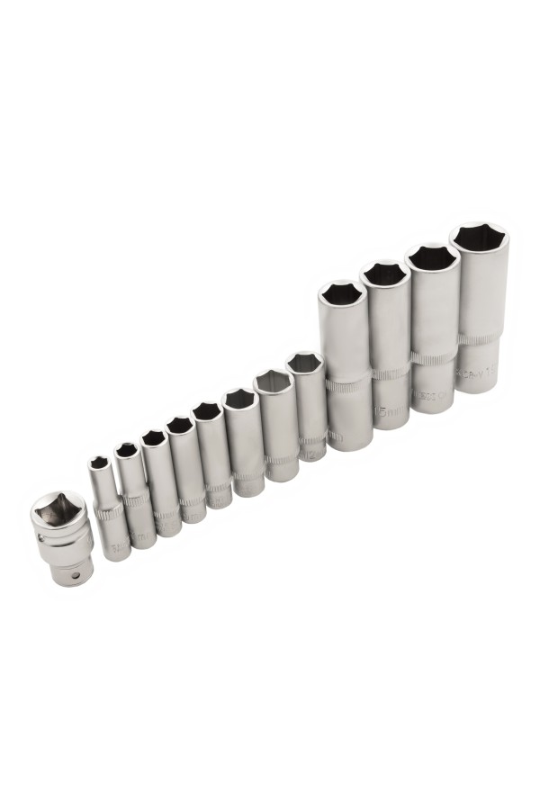 Набор инструментов 94 предмета, CrV, 1/2", 1/4" Сибртех