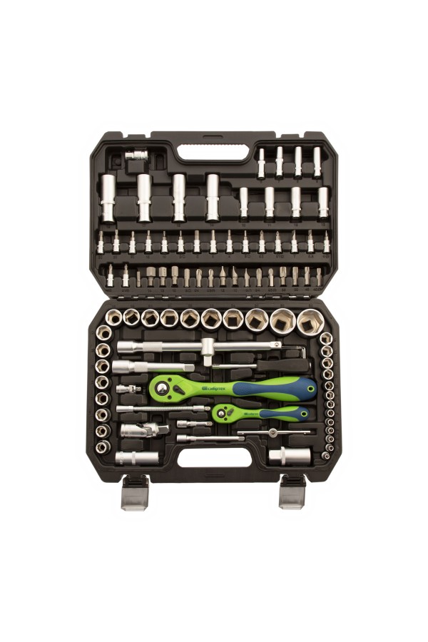 Набор инструментов 94 предмета, CrV, 1/2", 1/4" Сибртех