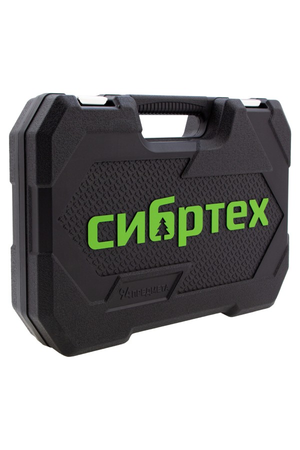 Набор инструментов 108 предметов, CrV, 1/2", 1/4" Сибртех