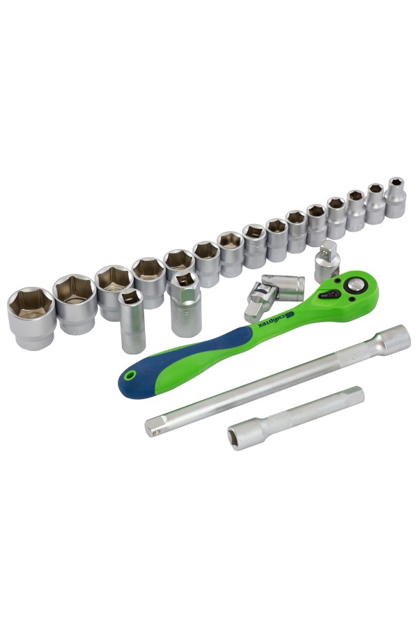 Набор инструментов 32 предмета, CrV, 1/2" Сибртех