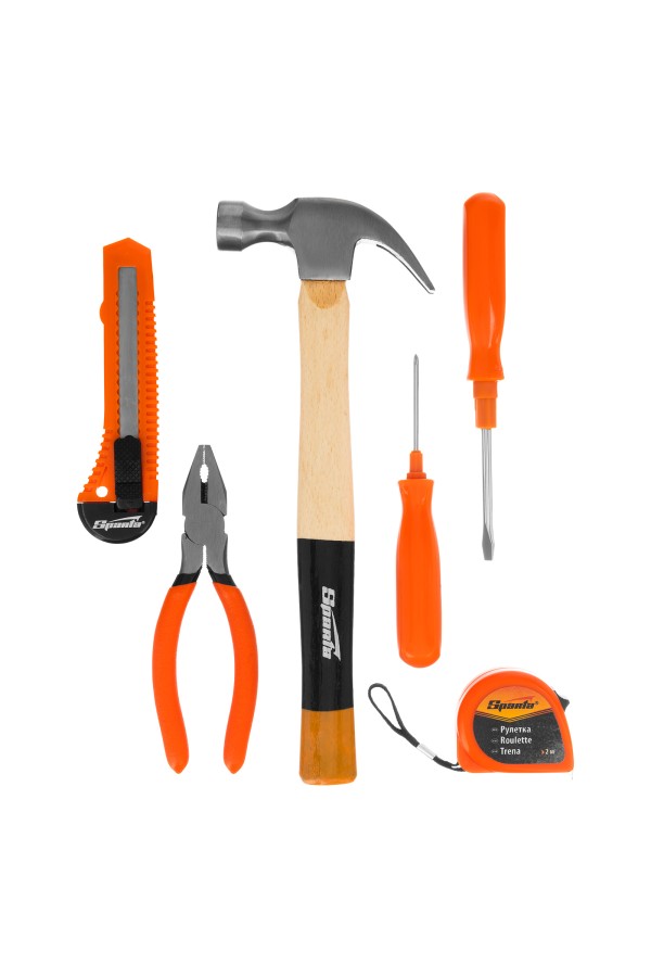Набор инструментов бытовой, 6 предметов Sparta