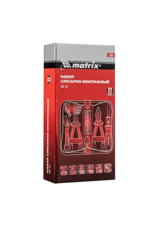 Набор инструментов бытовой, 22 предмета Matrix