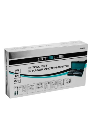 Набор торцевых головок с трещоткой, 1/4