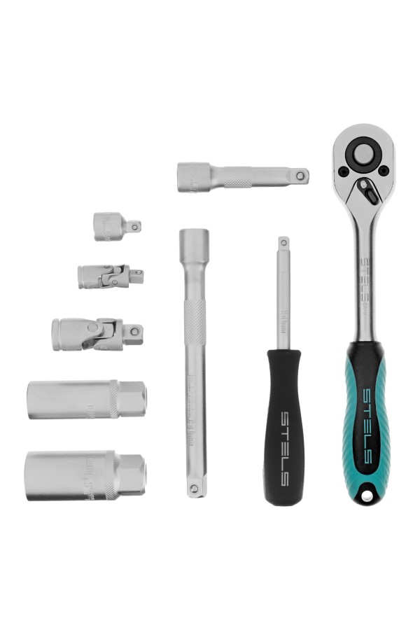 Набор торцевых головок с трещоткой, 1/4