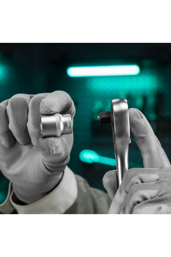 Набор торцевых головок с трещоткой, 1/4